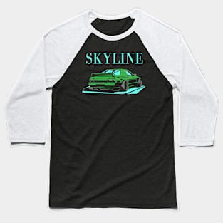 R32 skyline GTR Godzilla jdm poster Baseball T-Shirt